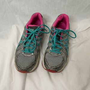 Asics Gel Exalt T379N Size Us 9 Blue/Gray Pink Women Running Shoes